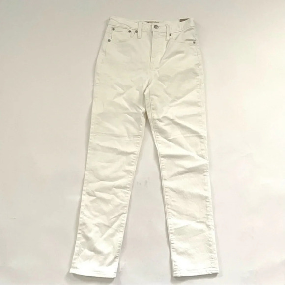 New Madewell The High Rise Perfect Vintage Jean Tile White 24 - Picture 2 of 12